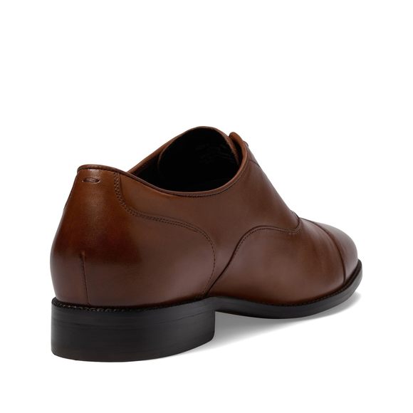 NEW COLE HAAN MEN'S BROADWAY CAP TOE OXFORDS, BRITISH TAN/DARK CHOCOLATE, 11.5 - Picture 6 of 6